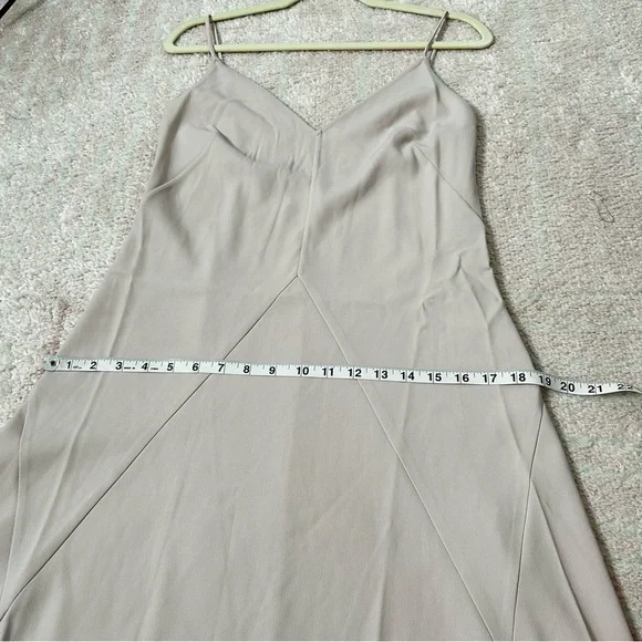 Thakoon Dusty Blush Nude Midi Slip Dress Size 4 Minimalist Clean Girl Neutral - Picture 7 of 14